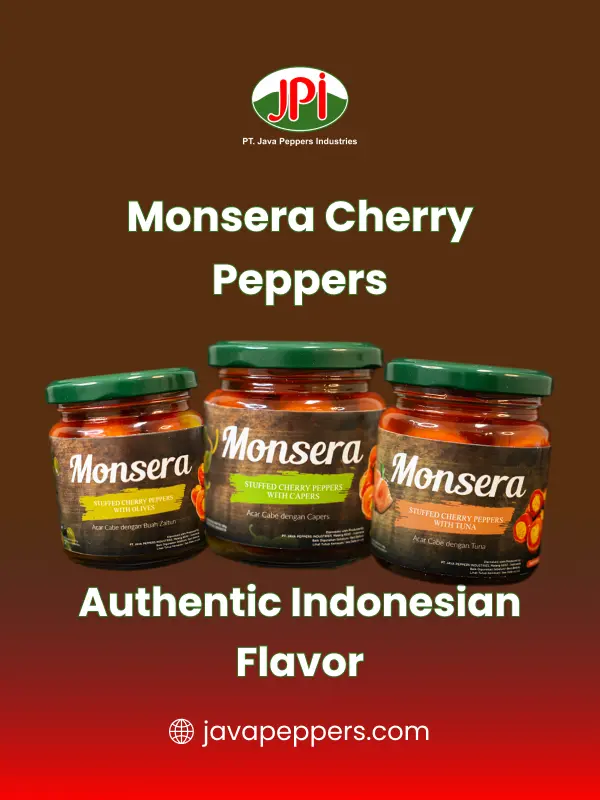 Monsera Cherry Peppers, Authentic Indonesian Flavor