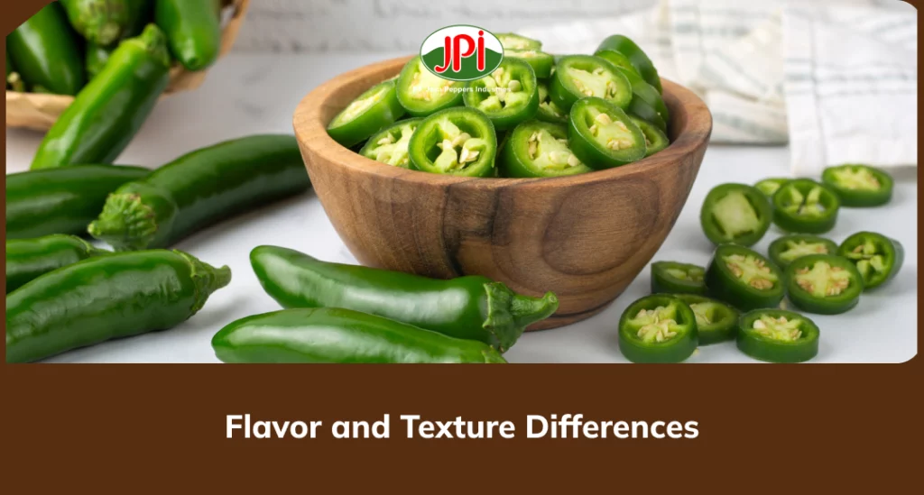 Flavor and Texture Differences