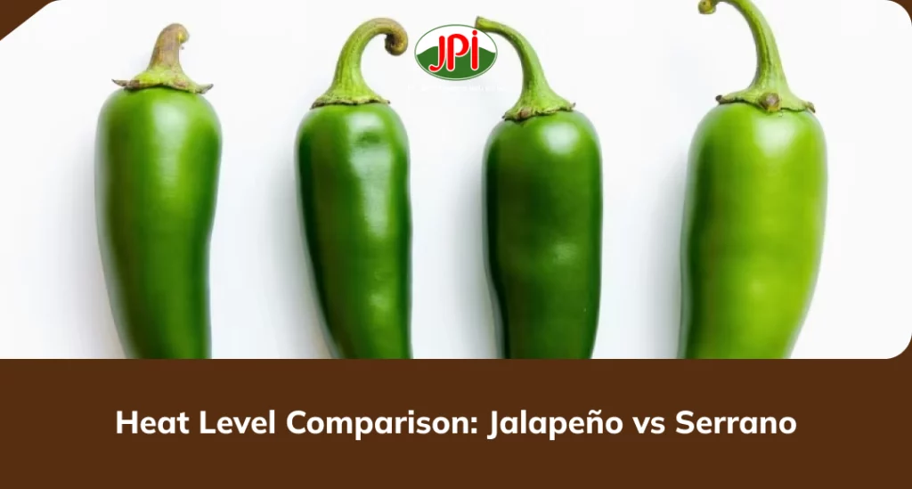 Heat Level Comparison Jalapeño vs Serrano