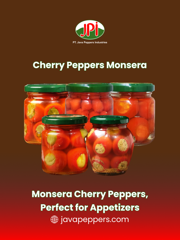 Monsera Cherry Peppers, Perfect for Appetizers